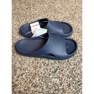 Crocs Mellow Recovery‎ Slides M8/W10 Blue NEW WITH TAGS